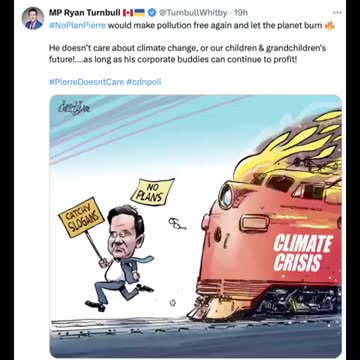 She was blocked by Canadian Liberal MP Rayan Turnbull because she exposed the climat hoax