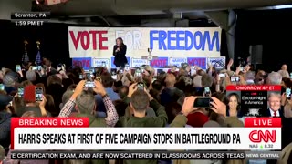 Kamala Harris glitches out, starts chanting 'Let's Get Out the Vote' at her audience who had no clue