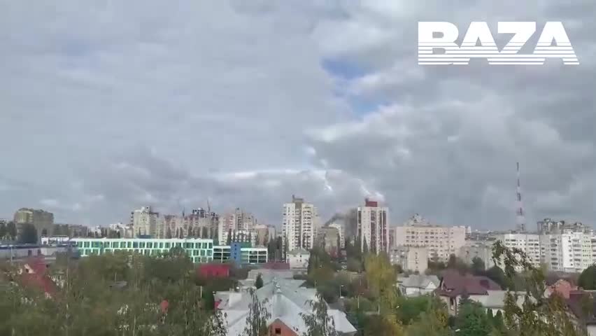 2022-10-13 Vor wenigen Minuten Eine Rakete traf einWohnhaus in Belgorod