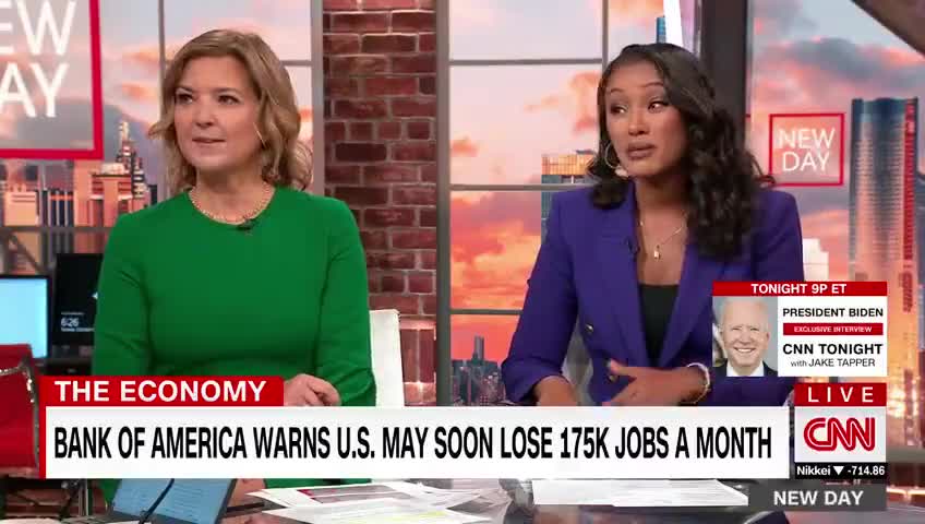 As Bank Of America Warns The US Will Lose "175,00 Jobs A Month" CNN Loses It