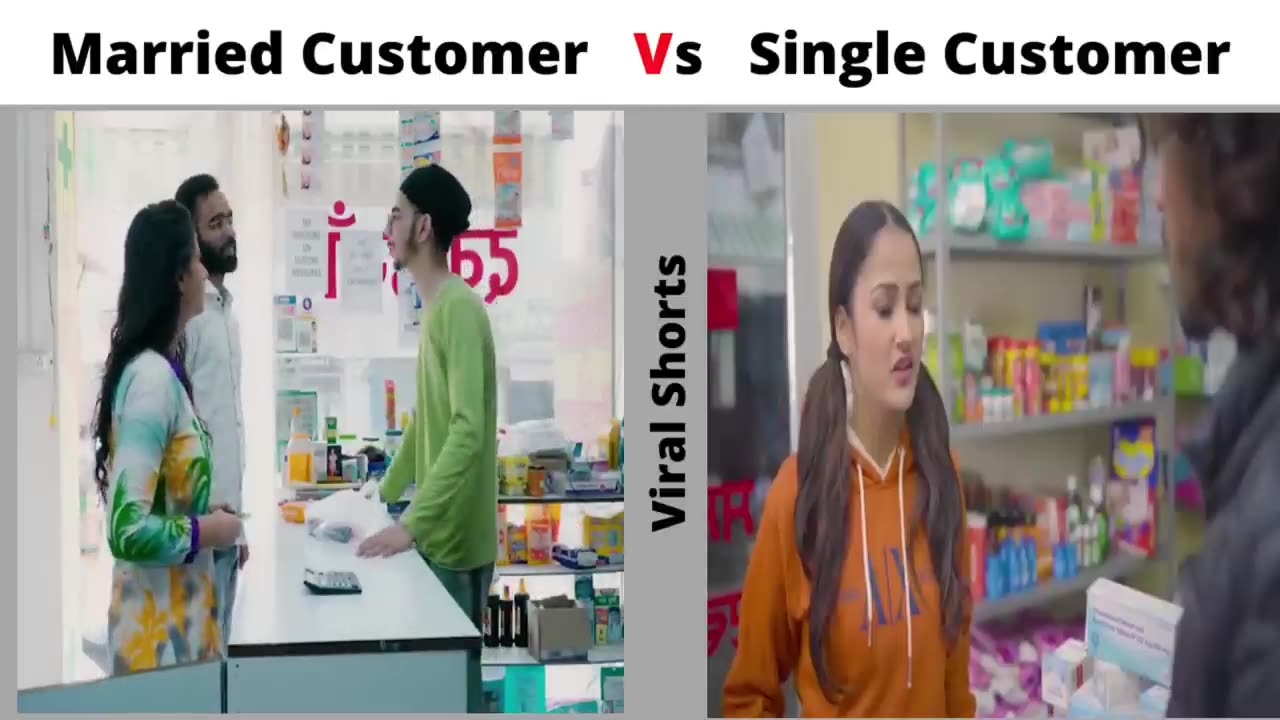 Married customer vs single customer | #funnyvideo #memes