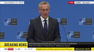 NATO says Russia did not attack Poland