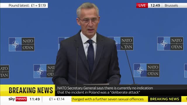 NATO says Russia did not attack Poland