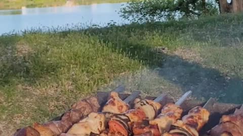 BBQ IN UKRAINE - CHICKEN, BEEF skewers