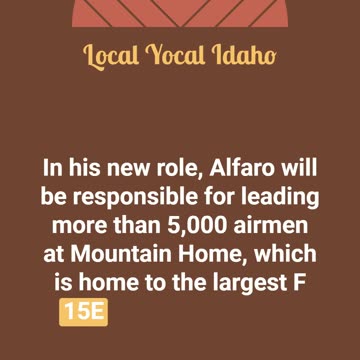 New Commander at Mountain Home Airbase #idaho #podcast #airforce