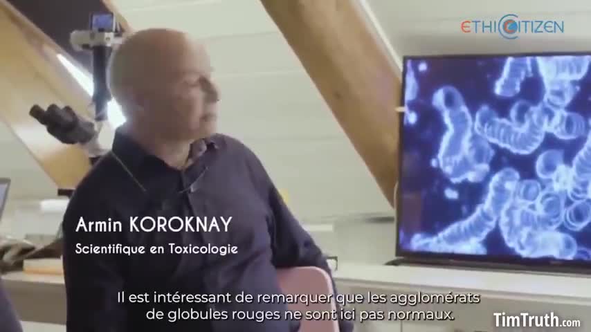 VAXXED BLOOD (MORE MICROSCOPED ANALYSIS, FRANCE) ROULEAUX ROULETTE