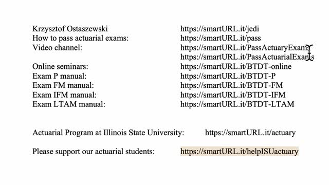 Exam LTAM exercise for August 26, 2021