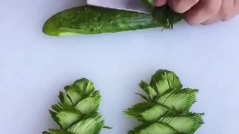 Cucumber 🥒 Beautiful 😍 Carving