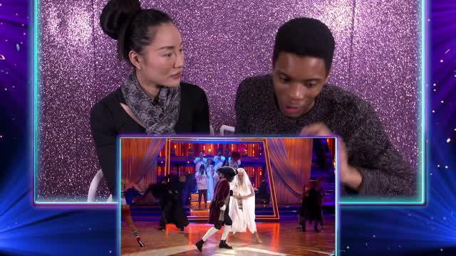 Our couples react to the epic Halloween Pro Dance ✨ BBC Strictly 2021