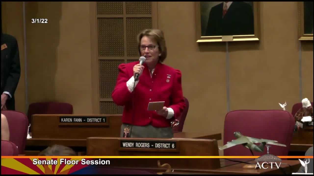 AZ Sen. Wendy Rogers Addresses State Senate Over Their Vote To Censure Her