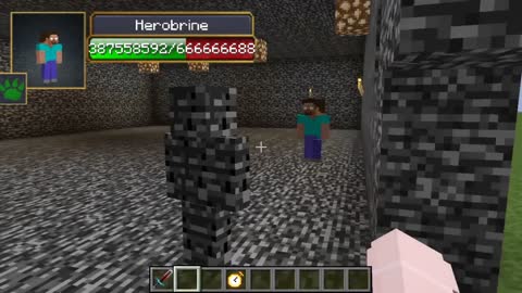 Herobrine vs Null all Сreepypasta mobs in minecraft part 87