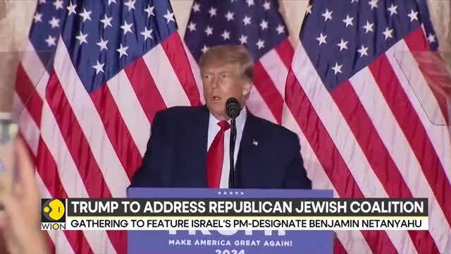 Donald Trump to address Republican Jewish coalition; first speech since announcing 2024 bid - WION