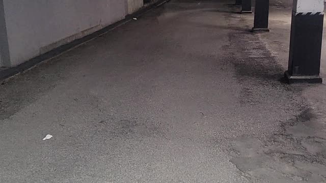 Night in the city alley