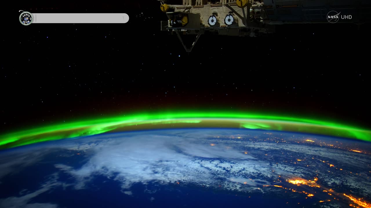 Stunning Aurora Borealis from Space in Ultra-High Definition (4K)