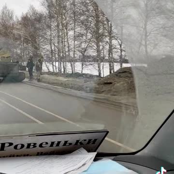 Footage uploaded yesterday, February 18, 2022, show Russian Armed Forces MTLBs column near