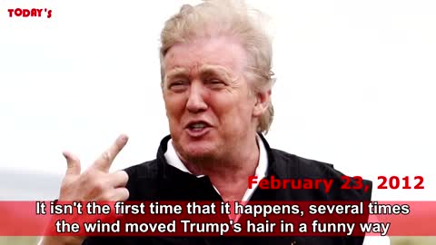 One of the Memorable Funny Videos When the Wind Ruffled Donald Trump