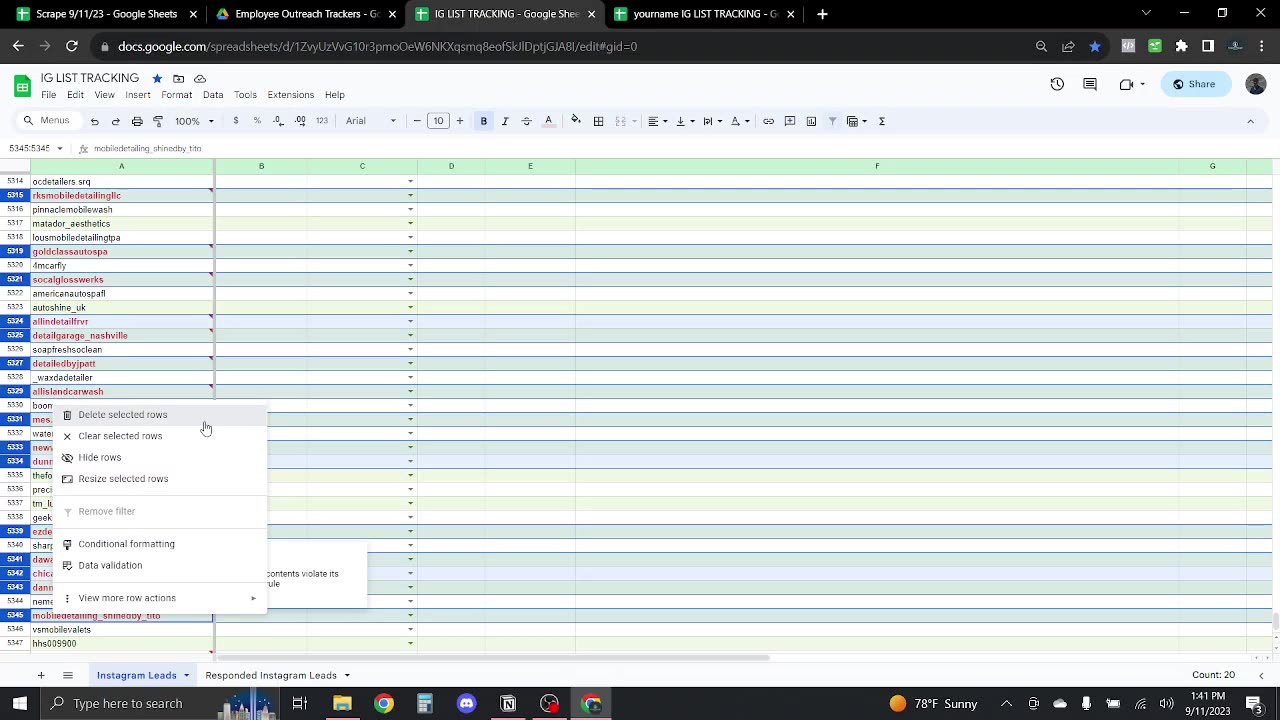 Import Filtered Leads Into Tracker