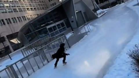 Ice skating