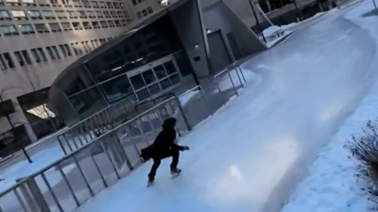 Ice skating