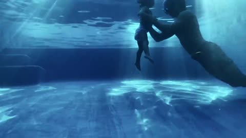 BABY SWIM LESSONS - The Ultimate Routine to Help Our 2 YR OLD Swim and Deep Dive Underwater