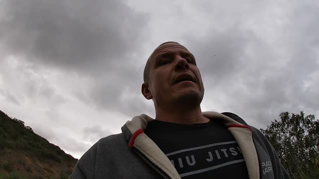 Considering the world while hiking.