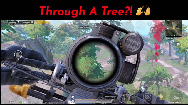 Shoot The Enemy Through The Tree?! 👌