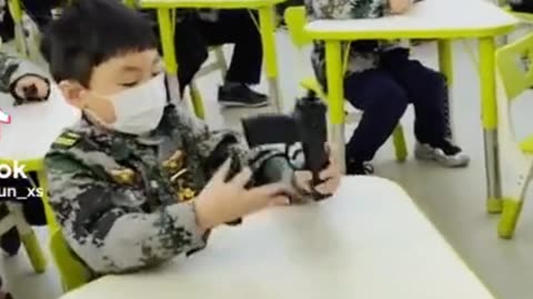 Meanwhile, China is teaching their kids how to arm themselves.