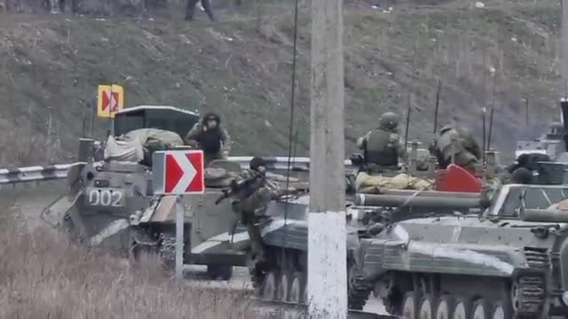 The capture of Kherson by units of Russian forces