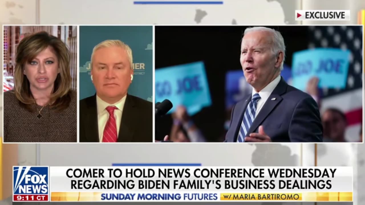 Walls Closing In On Biden Crime Family? Rep Comer Dropped Bombshells On Maria Bartiromo Moments Ago