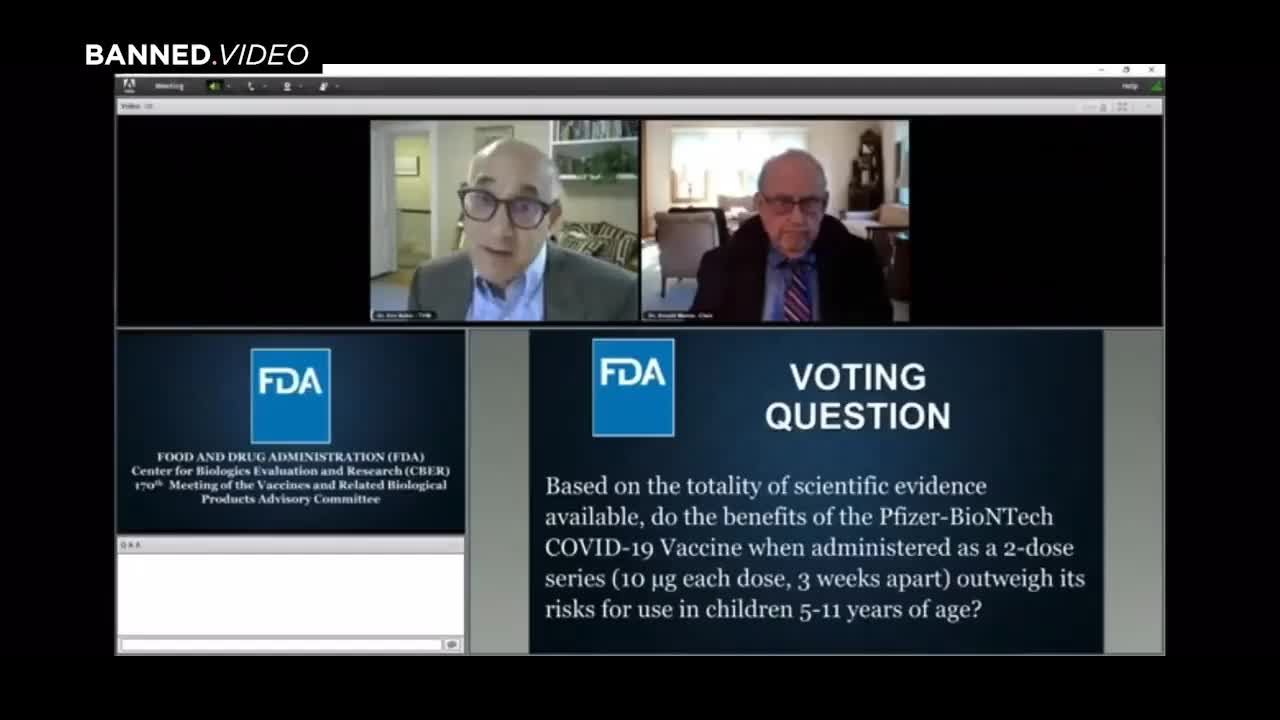 FDA Member Says We are never going to learn how safe the vaccine is unless we start giving it