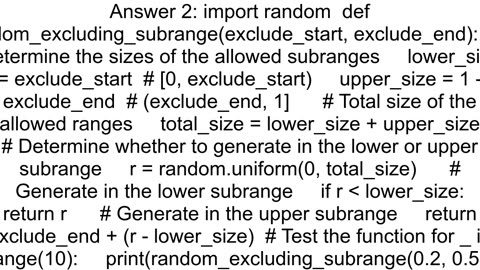 How to generate a random number between 0 and 1 while excluding a subrange