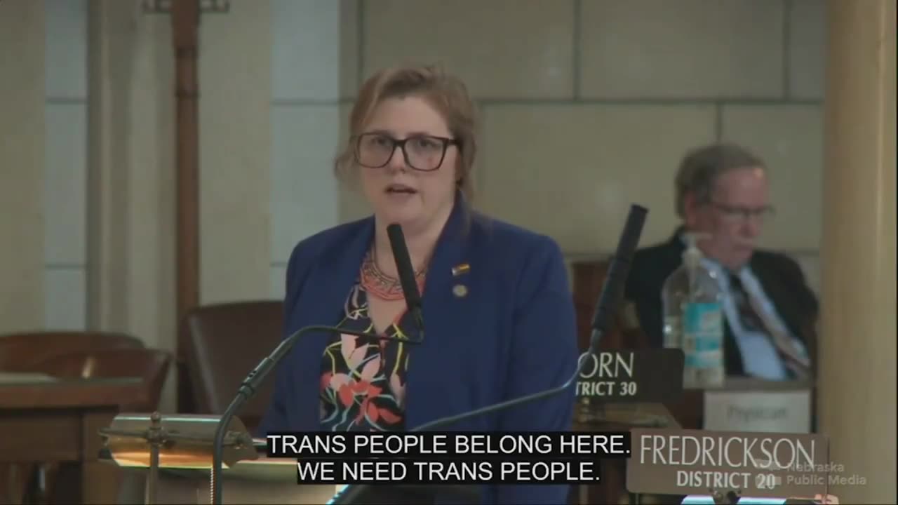 A Nebraska legislator passionately exclaimed for a continuous two minutes