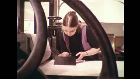At a Printmakers Workshop - BBC documentary from 1970
