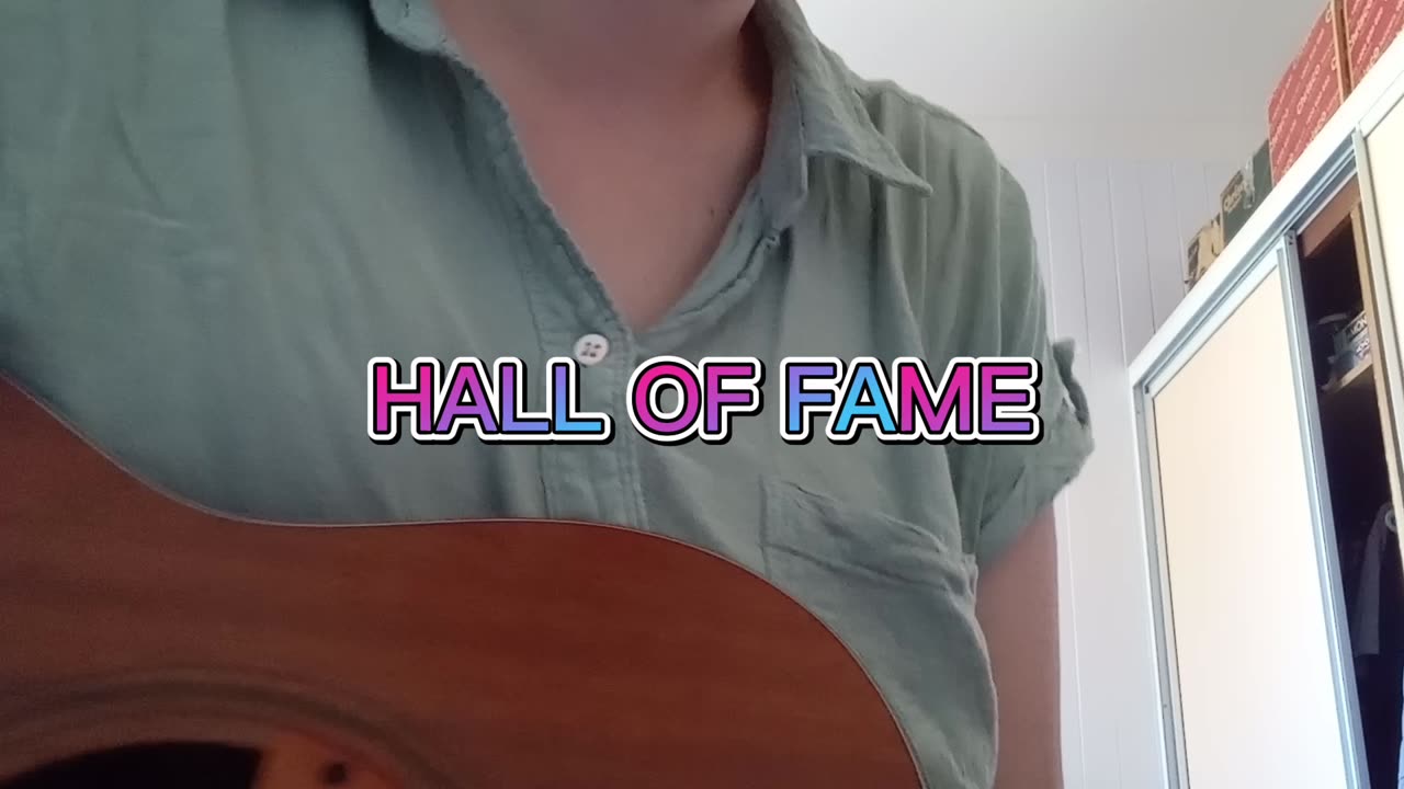 THE SCRIPT "HALL OF FAME" GUITAR INSTRUMENTAL COVER