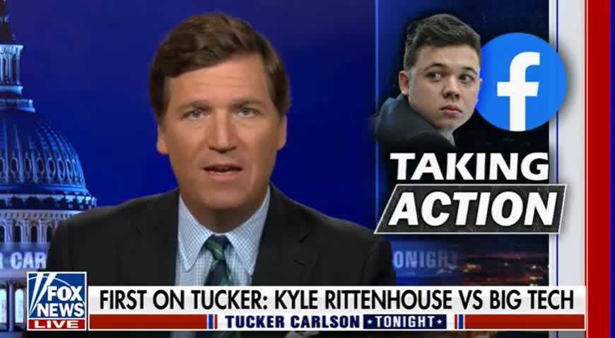 Tucker Carlson guest Kyle Rittenhouse says he will Make Big Tech pay - 6/6/22