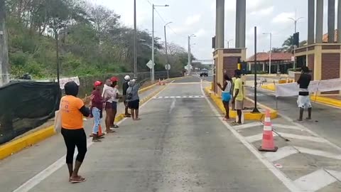 Protesta en peaje marahuaco