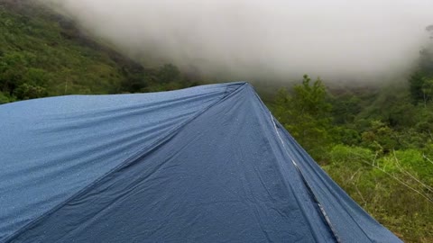 Camping in rainy days, listen to the sound of rain, relax, and sleep~good night~