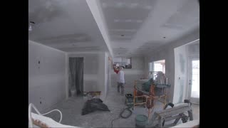 Dusting Basement Walls After Sanding