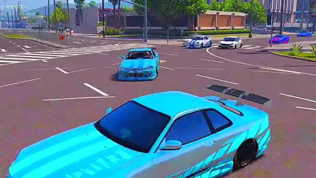 O carro de vcs sabe nadar mano kkkk #fivem #gtarp #gta5 #fugas #fivemrp (2)