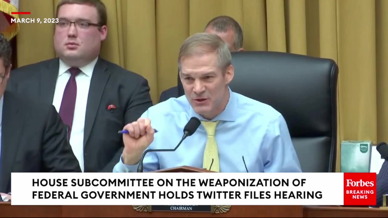 'Do You Find That Scary, Mr. Taibbi-'- Jim Jordan Talks Govt's Response To Twitter Files Bombshell