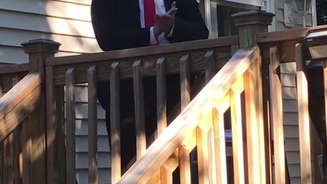 Top Trump impersonator bob dibuono arrives in NJ