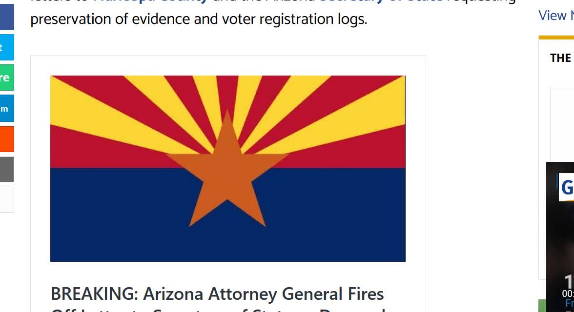 Arizona Vote Fraud update