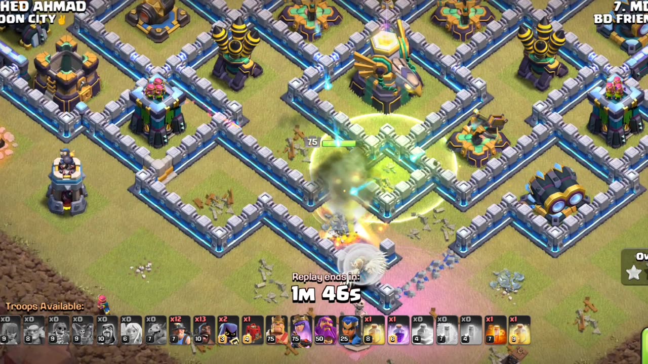 Sneaky goblin queen charge Hybrid th 13 vs 14