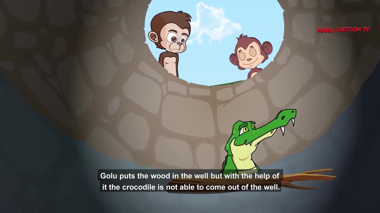 Intelligent Monkey , English Moral Story. English Cartoon !" English Story"