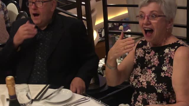 Sister Surprise Their Parents