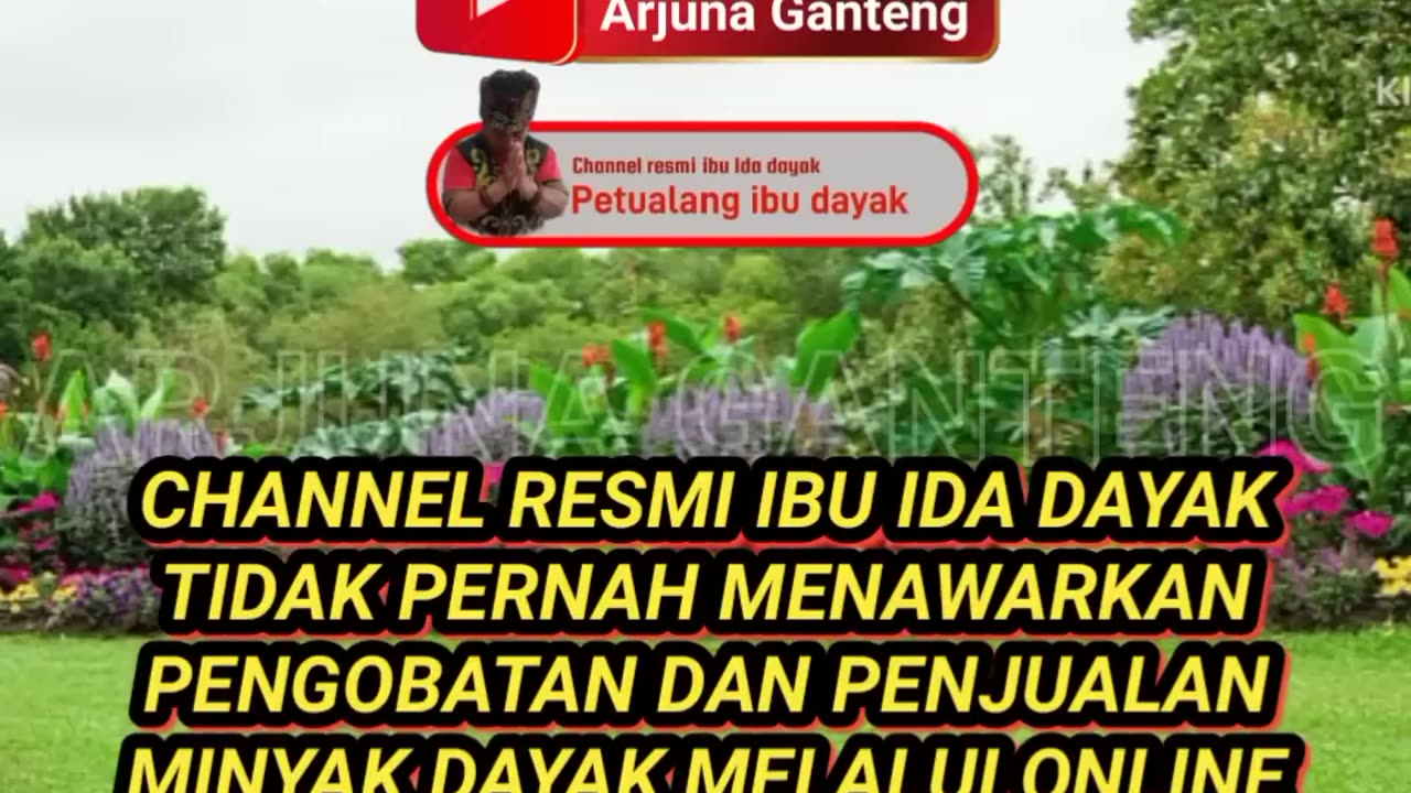 Pengobatan alternatif ibu Ida Dayak