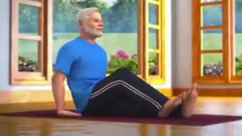 Yoga with Modi : Vakrasana English