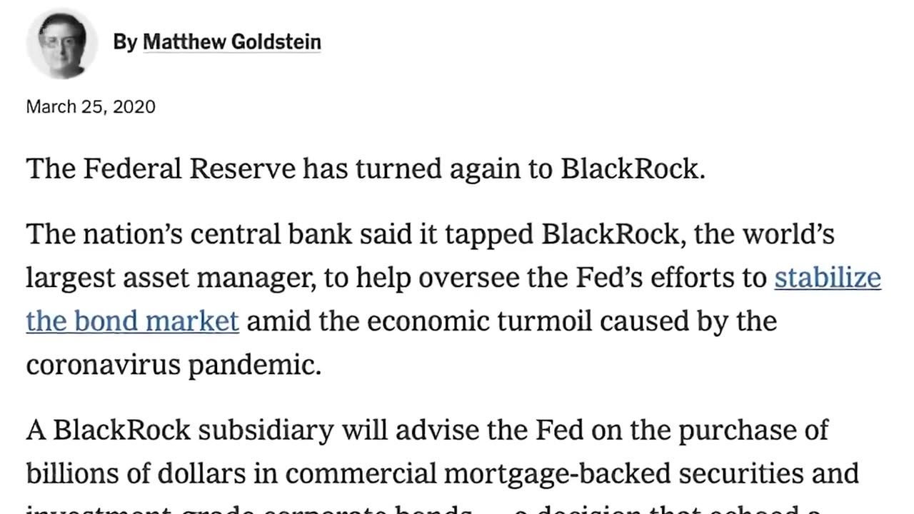 Blackrock, the most powerful company in the world.