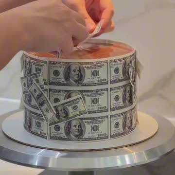 ТОРТ В ДОЛЛАРАХ💵💵💵 Инструкция как сделать такой декор + Рецепт базового ганаша для выравнивания🔥