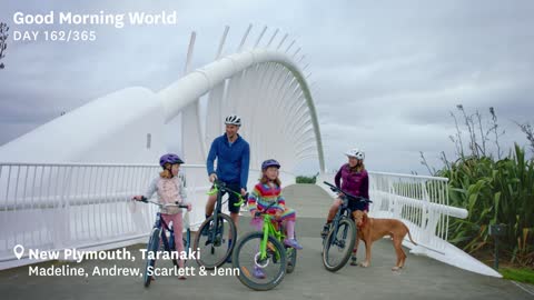 Good Morning World Day 162 of 365 - Taranaki, Cycling